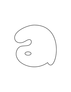 Lowercase Bubble Letter A Coloring Pages Pdf, Free Vectors File